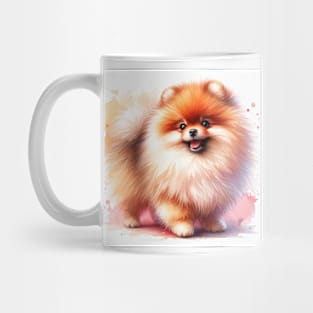 Pomeranian Watercolor Painting - Beautiful Dog Mug